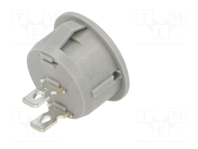ORNO Interruptor Rocker SPST OFF-ON Gris Redondo