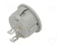 ORNO Interruptor Rocker SPST OFF-ON Gris Redondo