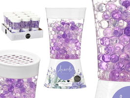 Acorde Ambientador Bola Gel 150 g Lavanda 8 x 14.8 x 6 cm (Set de 12)
