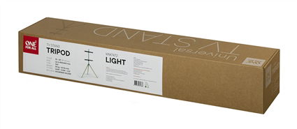 One For All WM7472 Soporte para TV Tipo Trípode Giratorio 360°, para Pantallas de 32'' a 65'', Diseño Elegante con Patas de Madera