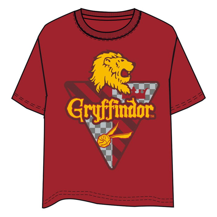 Warner Bros. Discovery Camiseta Adulto Harry Potter Gryffindor Estampado Frontal - Talla XL Warner Bros. Discovery Camiseta Adulto Harry Potter Gryffindor Estampado Frontal - Talla XL