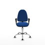 PIQUERAS Y CRESPO Silla de oficina Aýna Azul con Brazos Fijos