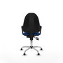 PIQUERAS Y CRESPO Silla de oficina Aýna Azul con Brazos Fijos