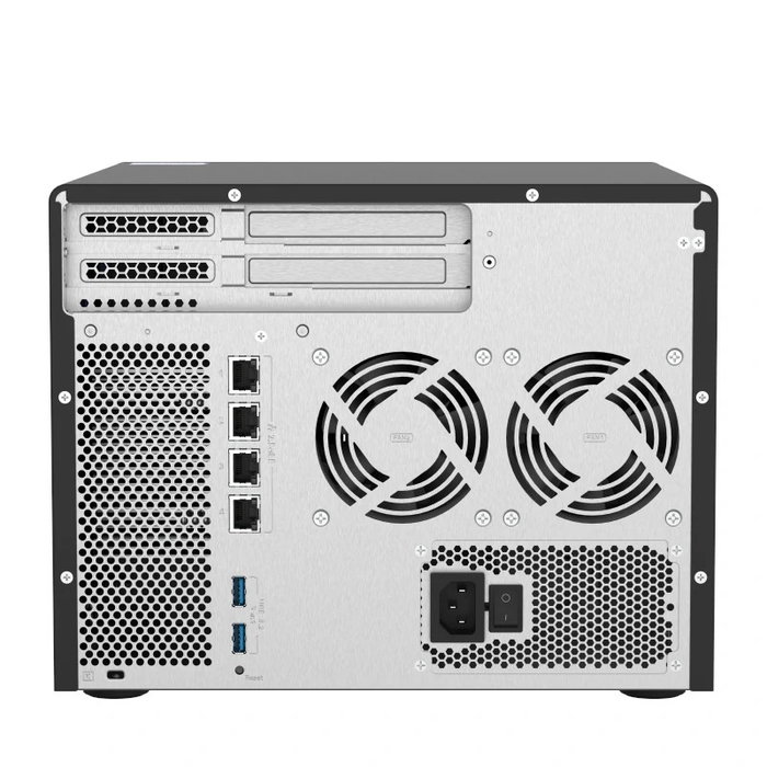 Qnap TS-H886-D1602-8G NAS Servidor 8 Bay (6x3.5" + 2x2.5") con Procesador Intel Xeon D-1622, 16GB RAM DDR4 ECC y 4 Puertos 2.5GbE