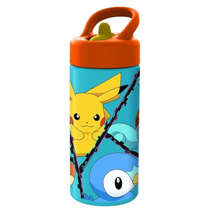 Stor Botella de plástico con asa para llevar Pokémon 410 ml Stor Botella de plástico con asa para llevar Pokémon 410 ml