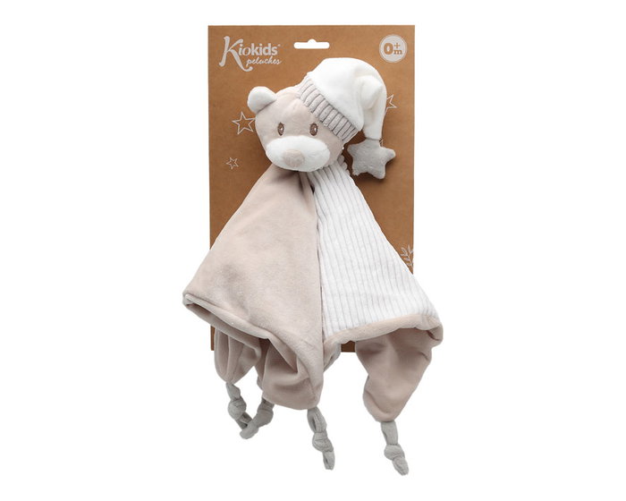 KioKids Osito Doudou Con Gorro Beige +0 Meses KioKids Osito Doudou Con Gorro Beige +0 Meses