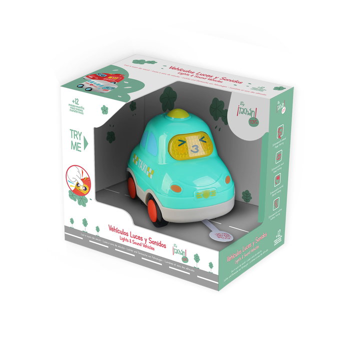 Tachan Taxi Preescolar con Luces y Sonidos para Bebés +12 Meses