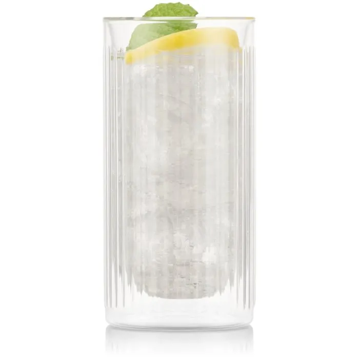 Bodum BOD0699965613518 Douro - Juego de bar de 4 vasos de whisky 0.3L y 4 vasos de gin tonic 0.28L de doble pared