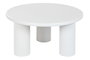 DKD Home Decor Mesita Auxiliar Moderno Blanco Metal 75 x 40 x 75 cm