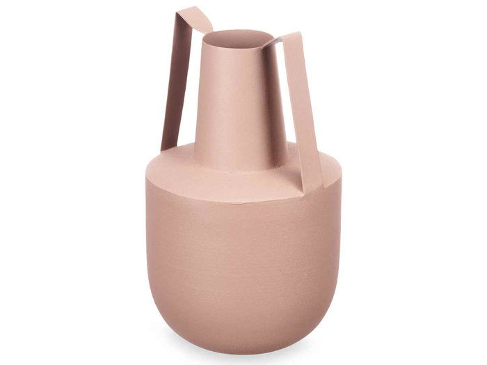 Giftdecor Jarron Acero Doble Asa Arena Pastel 14x24x14 cm (Set de 6)