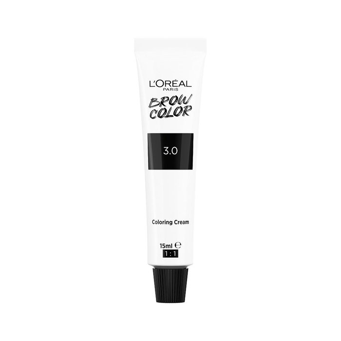 L'Oréal Paris Brow Color Tinte de Cejas Semipermanente #3.0 Dark Brunette - 4 unidades