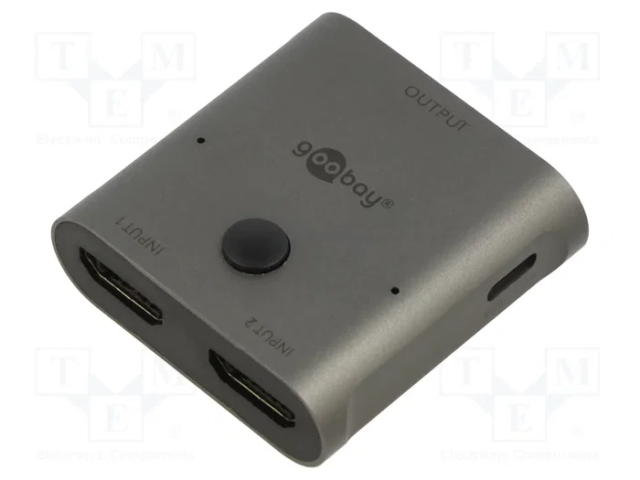 GOOBAY Switch HDMI con 2 Entradas y 1 Salida, Gris GOOBAY Switch HDMI con 2 Entradas y 1 Salida, Gris