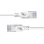 Lindy 47580 Cable de Red Ethernet RJ-45, 0.3 m, Categoría 6a (Cat6a) U/UTP, Gris - Para Redes de Alta Velocidad