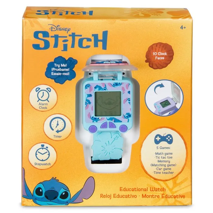 KIDS LICENSING Reloj digital educativo con juegos Stitch Disney KIDS LICENSING Reloj digital educativo con juegos Stitch Disney