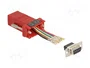 DeLOCK 67106 Adaptador VGA Hembra a RJ-45 Rojo