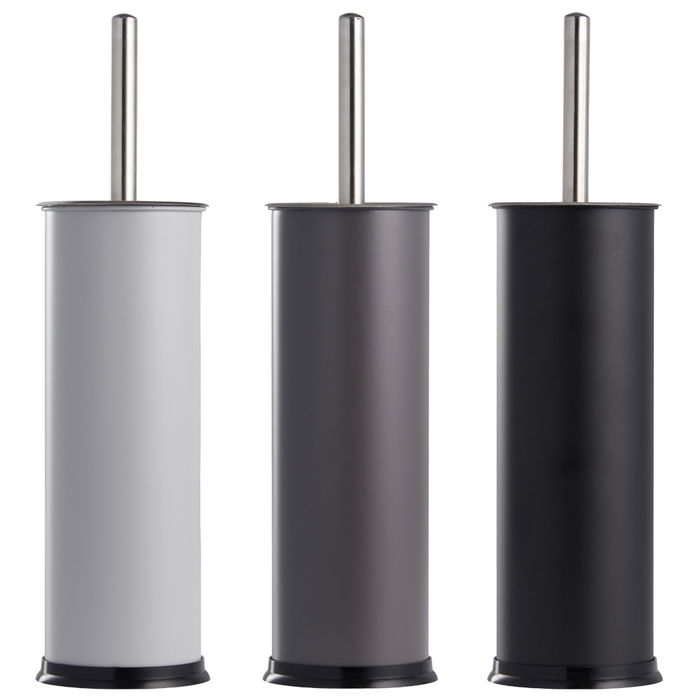 DAY Escobilla WC Acero Inoxidable y Plástico Acabado Mate Colores Surtidos