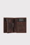 Zoozie Bags Franklin Crazy Cartera de Piel Auténtica para Hombre, Marrón Elegante y Organizada, 10.5x2x8 cm