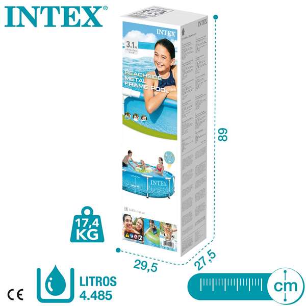 Intex Piscina Desmontable Beachside Frame 305x76 cm