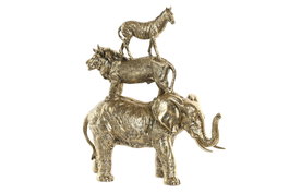 DKD Home Decor Figura de Resina Dorado