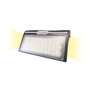 Edm Aplique solar 6W 430lm 6.500K con sensor, color negro