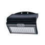 Edm Aplique solar 6W 430lm 6.500K con sensor, color negro