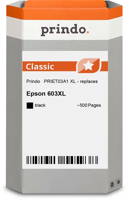 Prindo PRIET03A1 Classic XL Cartucho de tinta negro Prindo PRIET03A1 Classic XL Cartucho de tinta negro