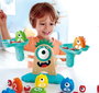 Hape Bascula matematica monster, Inclinable segun piezas, Madera contrachapada, 38,2x18x14,2cm