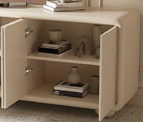 DKD Home Decor Cómoda Moderna Blanca 80 x 37 x 86 cm