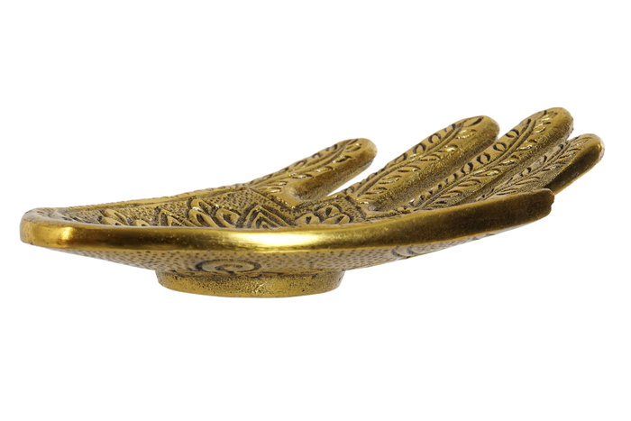 DKD Home Decor Soporte Incienso Indio Aluminio Dorado Plateado Cobrizo 8.5 x 3 x 13.5 cm (6 Unidades)