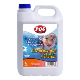 PQS Floculante Clarificante Líquido para Piscinas, Garrafa 5 Litros - Clarifica el Agua Uniendo Partículas en Suspensión