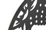 DKD Home Decor Decoración de Pared Metal Buda Negro (Surtido de 2 unidades)