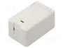 LOGILINK Caja de superficie Keystone de 1 puerto con obturador
