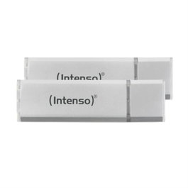 Intenso Pack de 2 Memorias USB Ultra Line 64 GB Plata