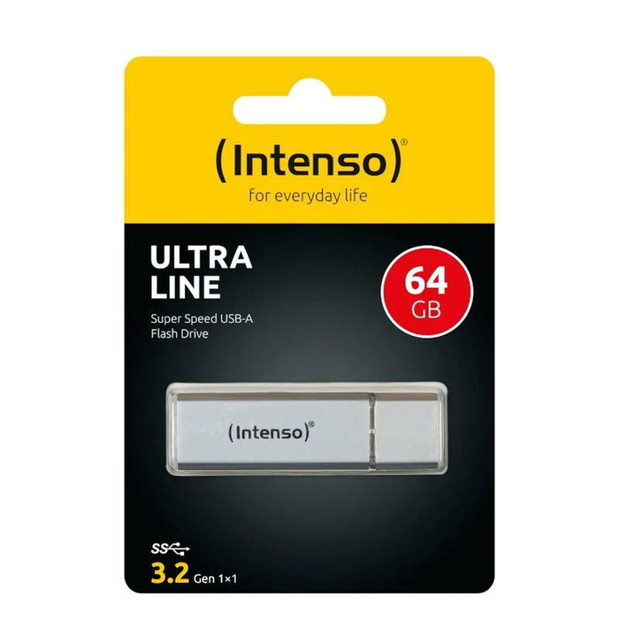 Intenso Pack de 2 Memorias USB Ultra Line 64 GB Plata Intenso Pack de 2 Memorias USB Ultra Line 64 GB Plata