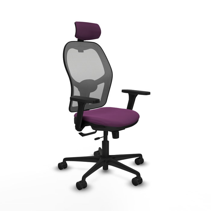 PIQUERAS Y CRESPO Silla de oficina Jorquera con mecanismo Sincro/Traslack Morado y Gris PIQUERAS Y CRESPO Silla de oficina Jorquera con mecanismo Sincro/Traslack Morado y Gris
