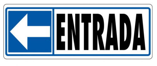 Archivo 2000 Señal "Entrada (Izquierda)" PVC Gris 175x65mm 6177-08 GS Archivo 2000 Señal "Entrada (Izquierda)" PVC Gris 175x65mm 6177-08 GS