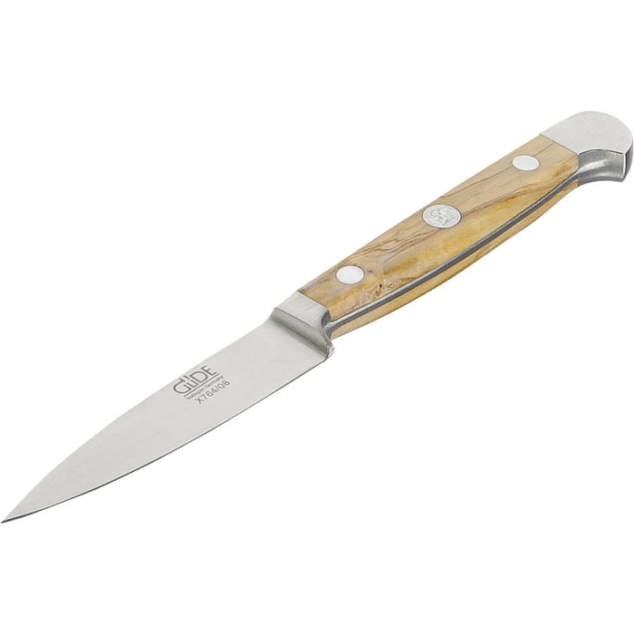 Güde Alpha Cuchillo de Pelar 8 cm Madera de Olivo, Marrón / Plata Güde Alpha Cuchillo de Pelar 8 cm Madera de Olivo, Marrón / Plata
