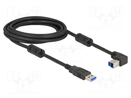 DeLOCK Cable USB 5 Gbps Tipo-A a Tipo-B 90° hacia arriba 3 m