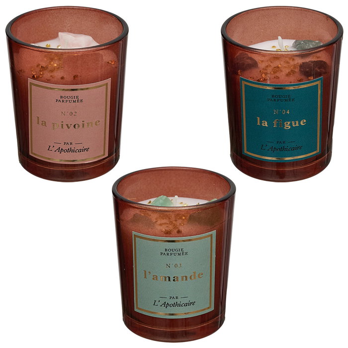 Home Deco Factory Vela Perfumada con Piedras Preciosas y Aromas Surtidos Home Deco Factory Vela Perfumada con Piedras Preciosas y Aromas Surtidos