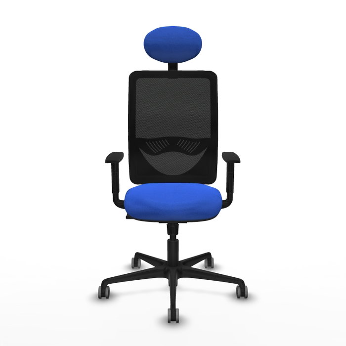 PIQUERAS Y CRESPO Silla de oficina Zulema con mecanismo Sincro, Azul y Negro PIQUERAS Y CRESPO Silla de oficina Zulema con mecanismo Sincro, Azul y Negro