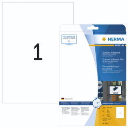 HERMA Etiquetas Adhesivas para Exterior Blancas Mate DIN A4
