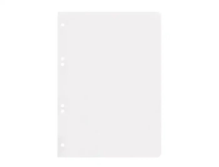 Liderpapel Recambio Din A5 100 Hojas 75 g Liso Sin Margen 6 Taladros