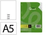 Liderpapel Recambio Din A5 100 Hojas 75 g Liso Sin Margen 6 Taladros