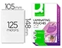 Q-connect Bolsa de Plastificar 105 x 148 mm 125 mc DIN A6 Caja de 100 Unidades