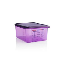 ARAVEN Recipiente GN 1/2 Hermético Antialérgico Morado