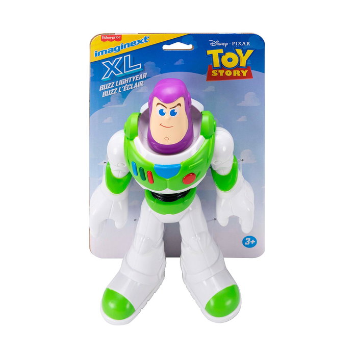 Imaginext JMD32 Figura de Acción XL Buzz Lightyear Toy Story Disney Pixar, 22.8cm, para niños +3 años