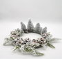 DKD Home Decor Centro de Mesa Natural de Piñas con Acabado Nevado