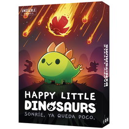 Asmodee Happy Little Dinosaurs Teehld01Es Juego de Cartas de Dinosaurios para Supervivencia