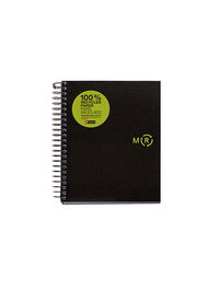 Bloc Miquelrius Eco Pp Notebook 4 Micro.Tapa Pp A5 120H 80G Cuadric.5X5 Negro (Set de 5)