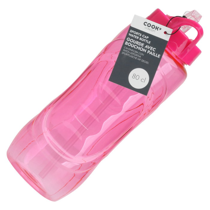 Take Away Botella 800 Ml Con Pajita Para Llevar